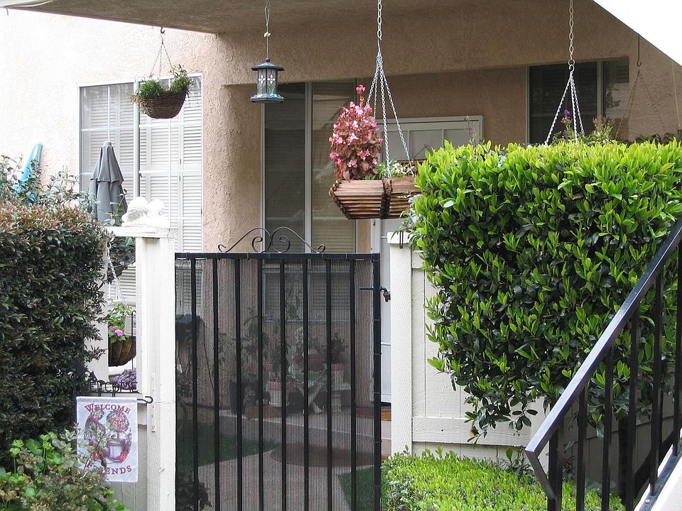 Private gated front yard