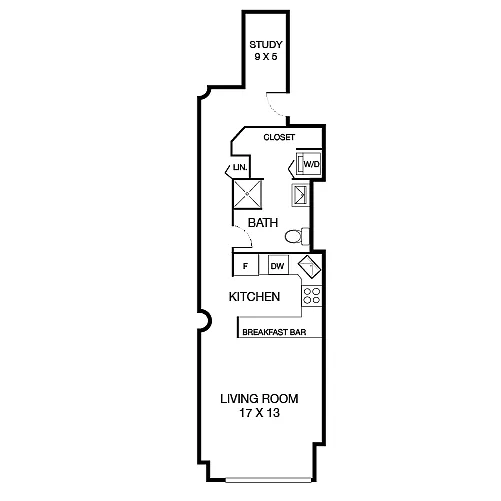 Floor plan Elfreth with Den