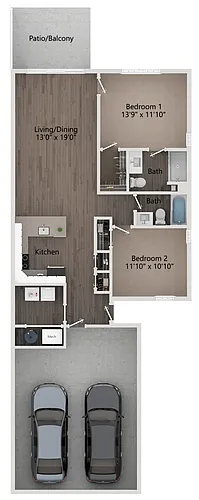 Floor plan 2 Bedroom