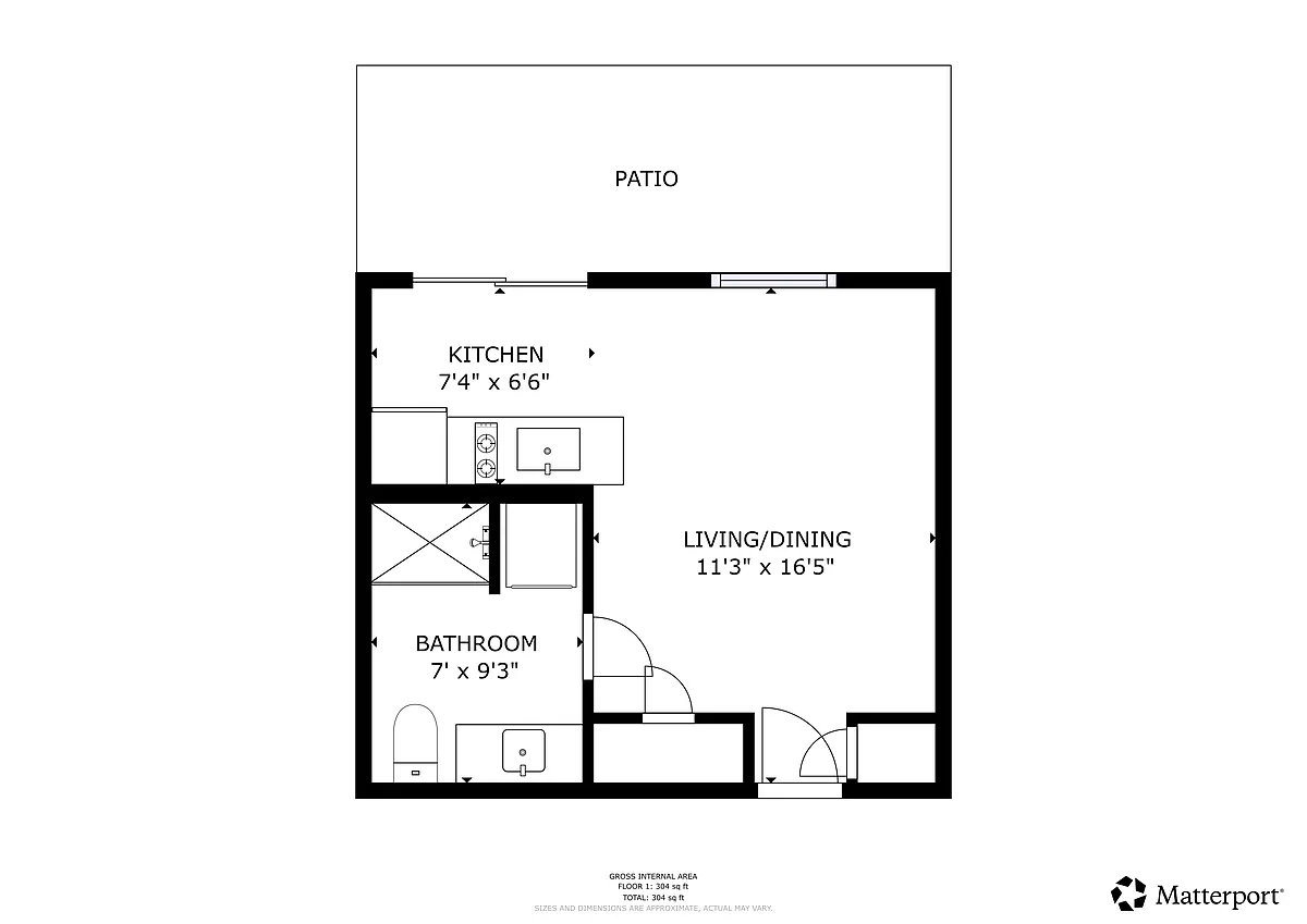 Floor plan Studio