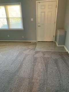 Living Room View with New Carpeting