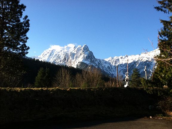 Mount index in Winter. View from front yard.