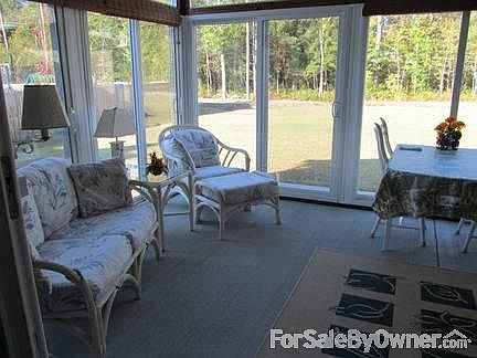 Sun Room with wood stove