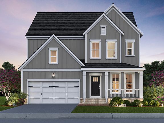 Continental Exterior Rendering - Elevation 2 at Potomac Shores