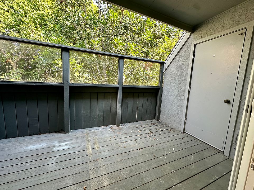 Balcony with storage closet