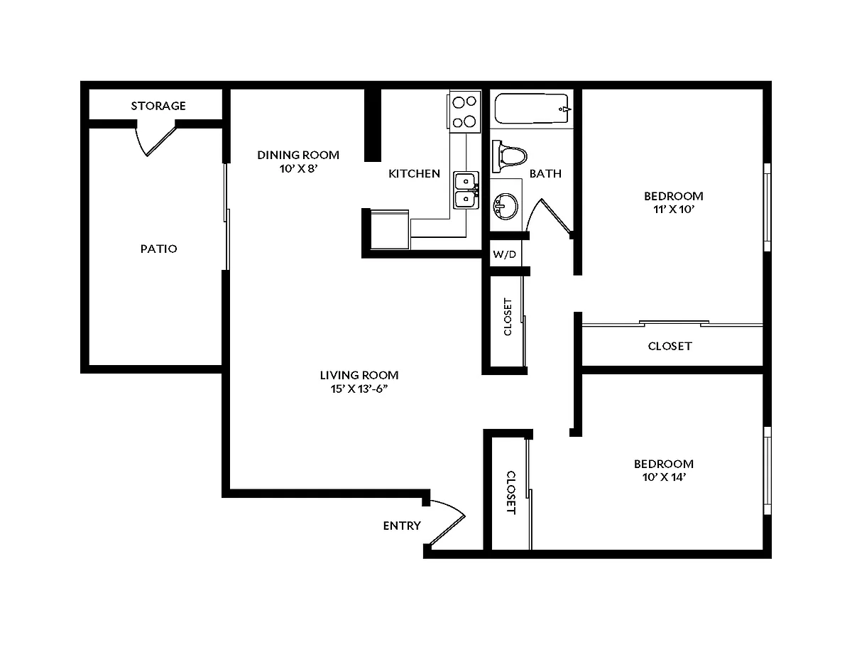 Floor plan 2B