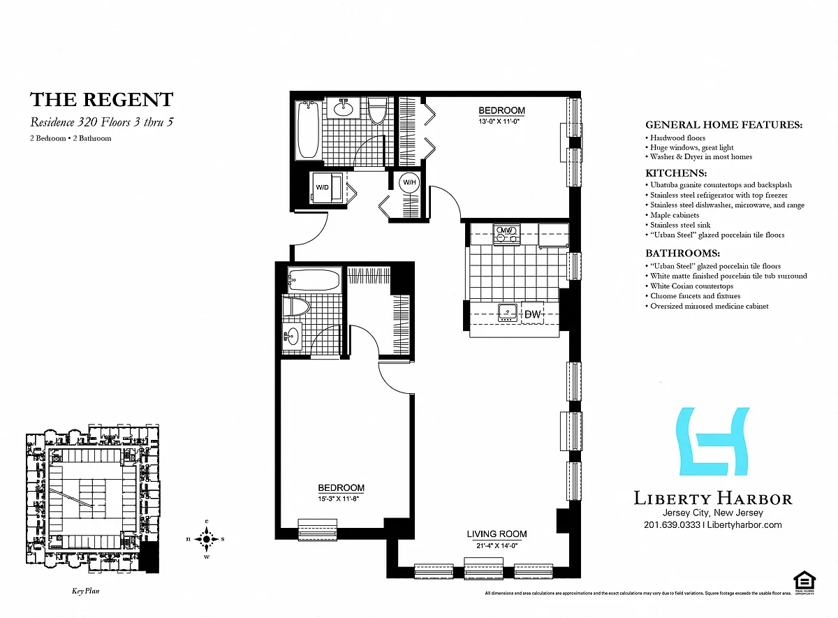 Floor plan 30 REGENT-2 BEDROOM PLAN H