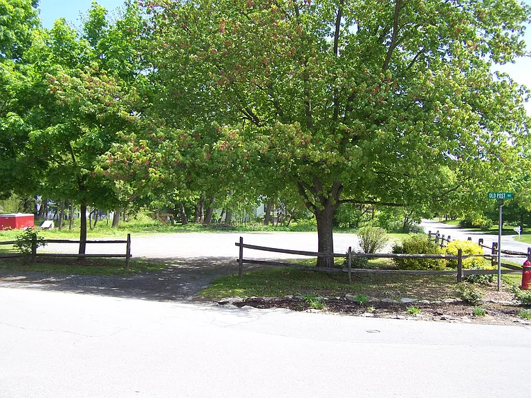 Parking area across the street