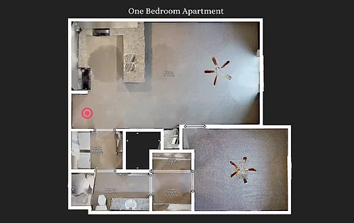 Floor plan Furnished One Bedroom Apartment