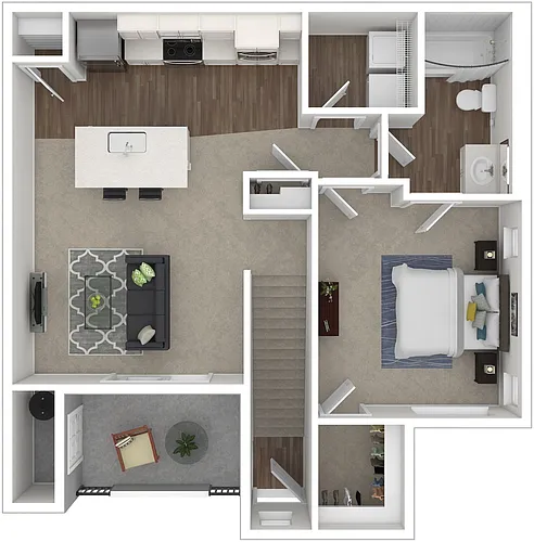 Floor plan 1X1A