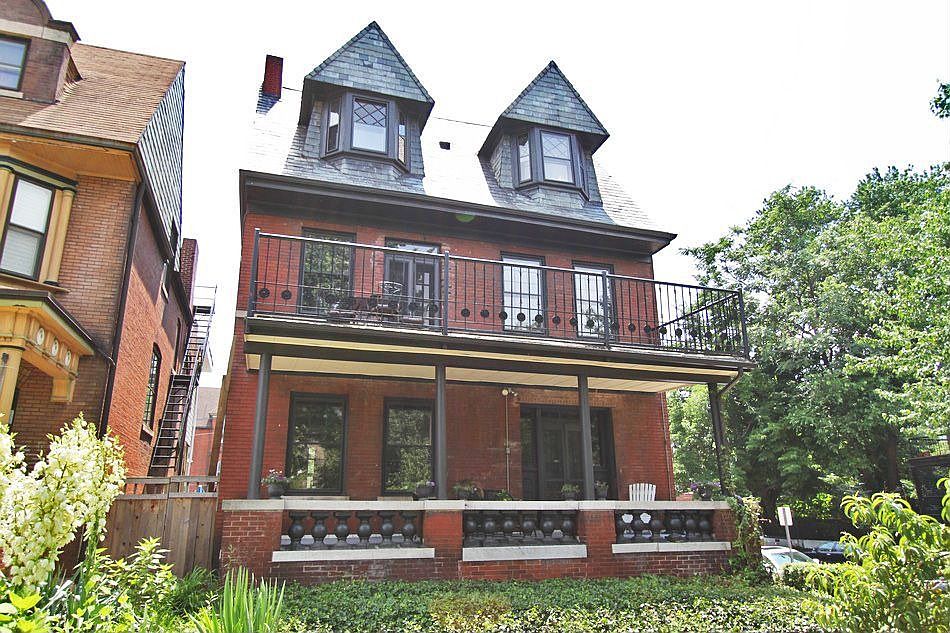 Classis exterior for this 3 story home with finished LL