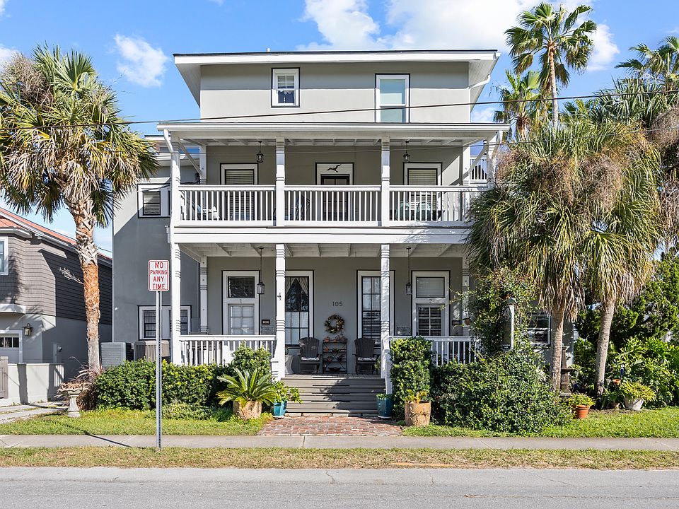 Apartment on the right with porch