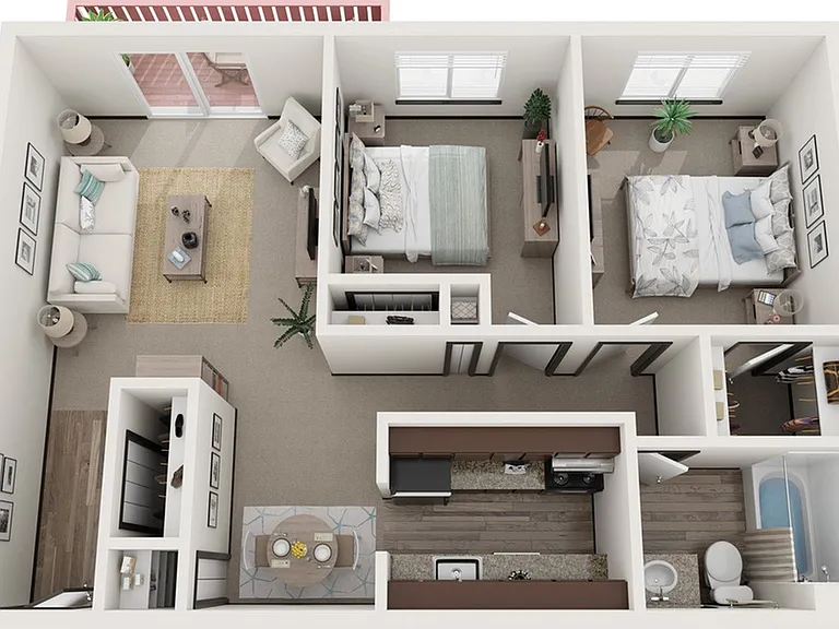 Two Bedroom, One Bathroom | Ridge View Apartments | Apartments in Saint Francis, WI Two Bedroom, One Bathroom | Ridge View Apartments | Apartments in Saint Francis, WI