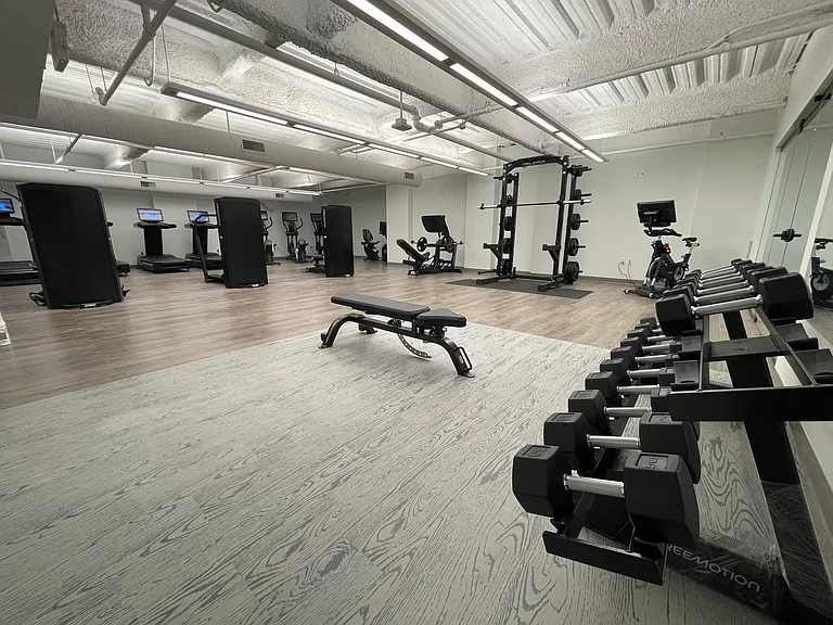 State of the art fitness center in the buuilding