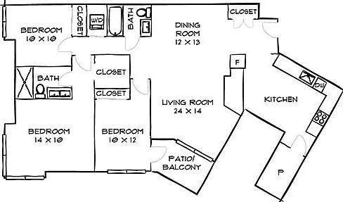 With Large Dining Area (Exclusive to Building 7)