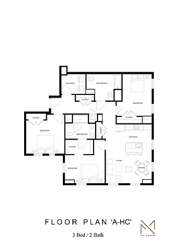 Floor plan 3 Bed A