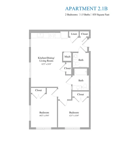 Floor plan 2B