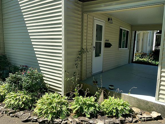 Spacious front porch