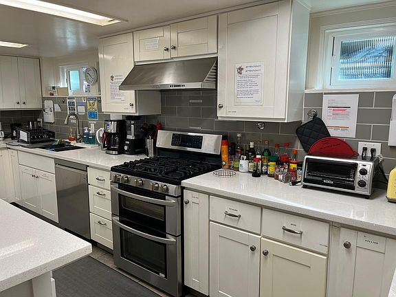 Gas stove and small appliances included