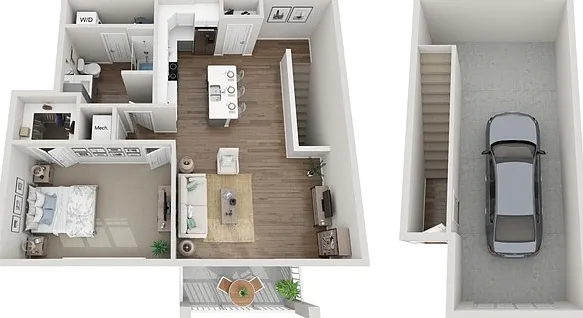 Floor Plan 1M | Seasons at River View | Apartments in Pleasant Prairie, WI Floor Plan 1M | Seasons at River View | Apartments in Pleasant Prairie, WI