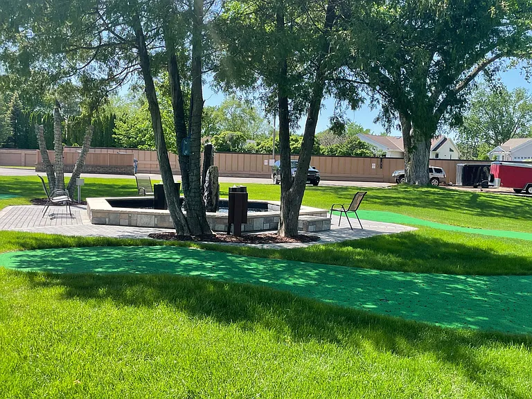 Lots of space to hang out! Putting greens too!