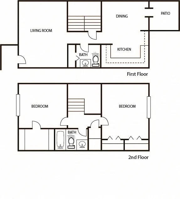 Floor plan 1,210 Square ft.