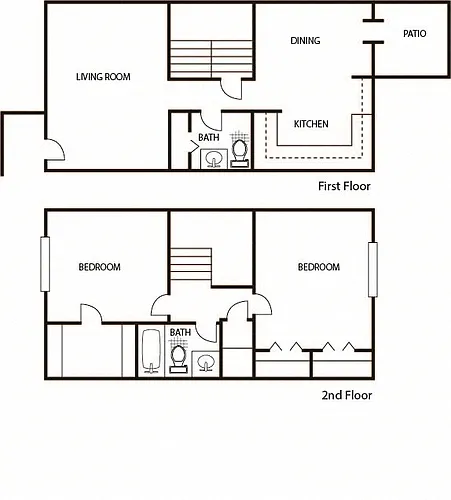 Floor plan 1,210 Square ft.