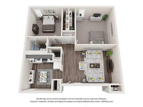 Floor plan 2 Bed 1 Bath