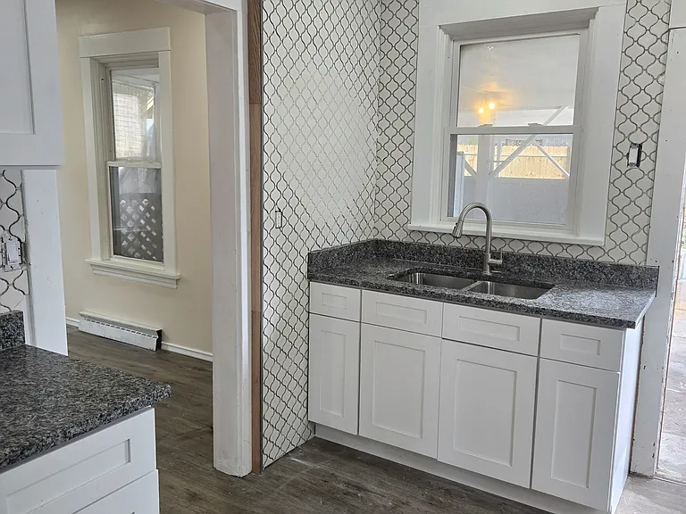 Kitchen with exit to back patio