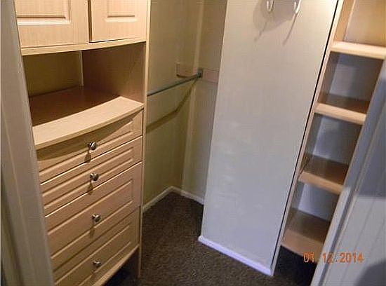 Master Bed. Walk-In Closet