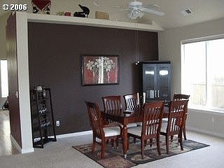 Dining Room with Vaulted Ceilings