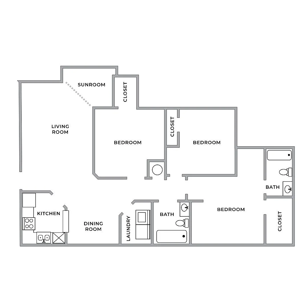 Floor plan 3 Bedrooms