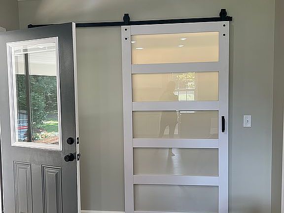 Barn Door to Laundry Room