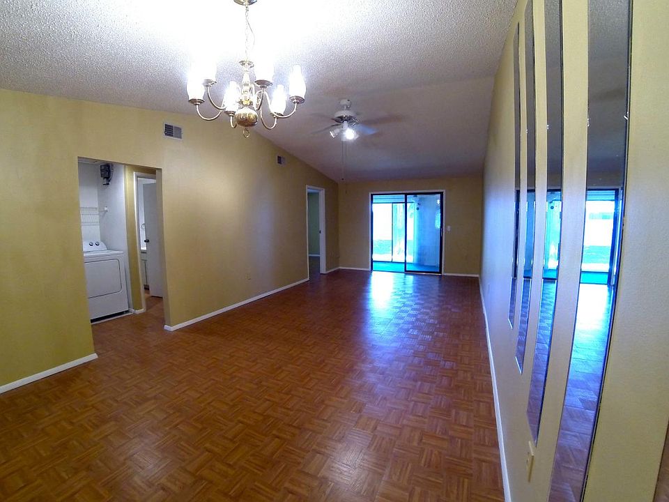 Vaulted ceilings, fans and brand new flooring!
