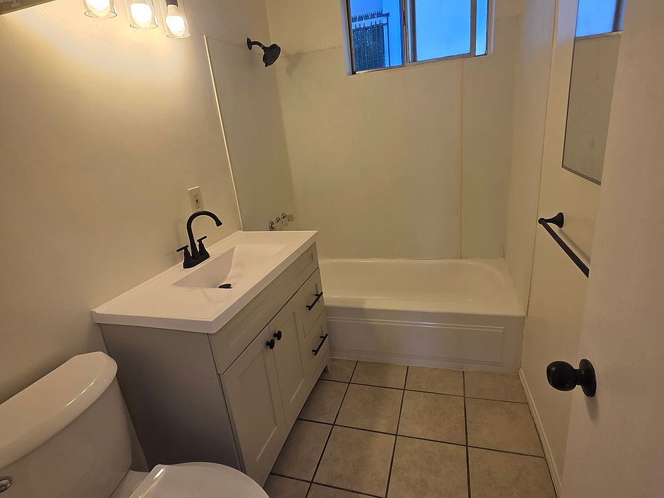 Bathroom remodeled with new appliances.