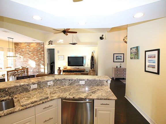 Spacious island kitchen