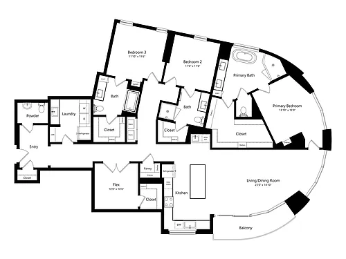 Floor plan C1AD