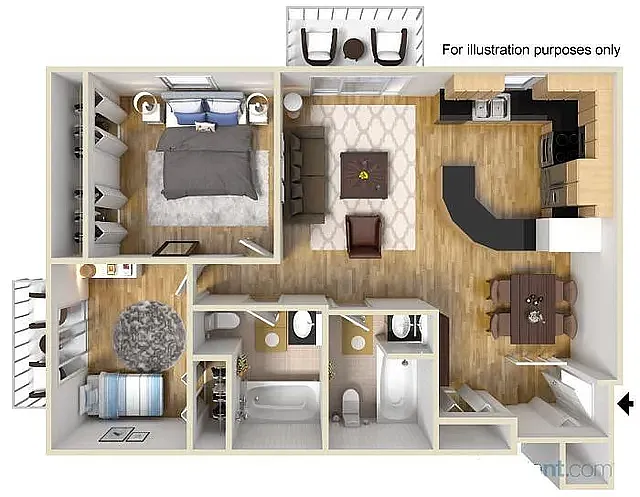 Floor plan Two Bedroom
