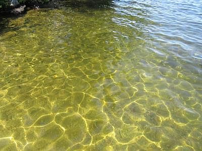 Crystal Clear water at dock