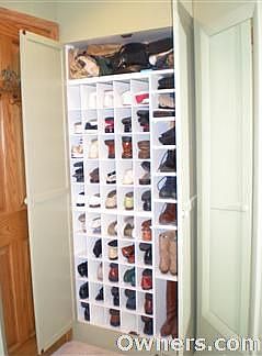 A shoe closet just for her!