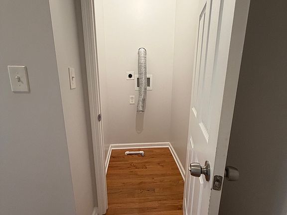 Washer Dryer Hook Up. Stackable is best.