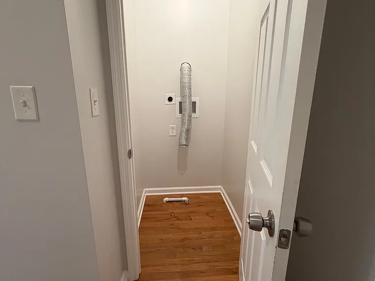 Washer Dryer Hook Up. Stackable is best.