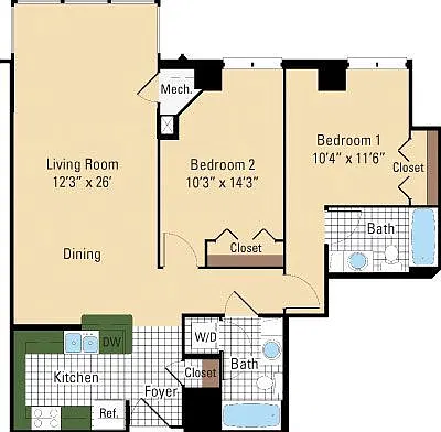 Floor plan Whitman