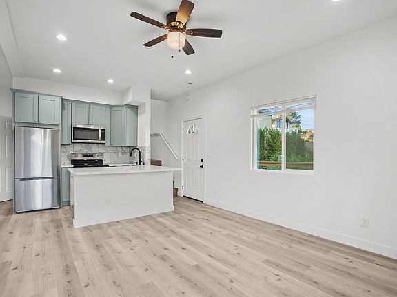 Open concept kitchen and living room