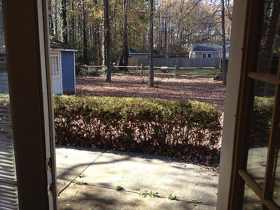 Double doors to patio