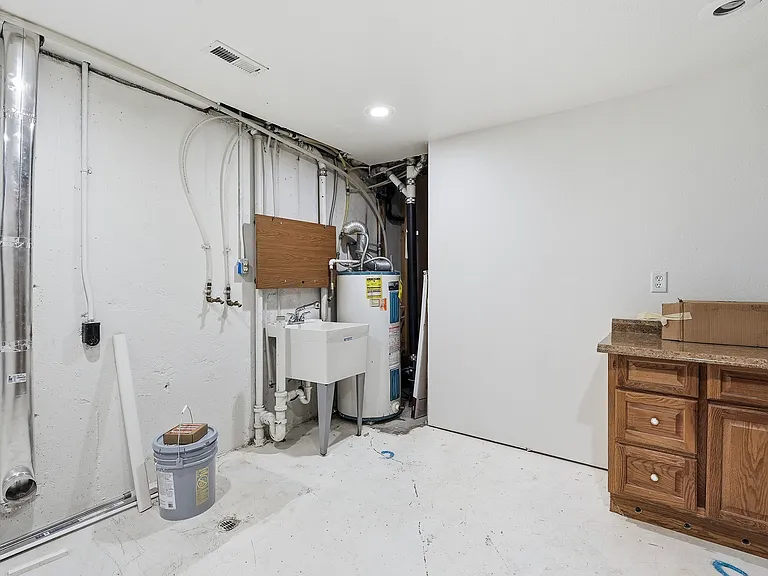 basement utility/laundry room