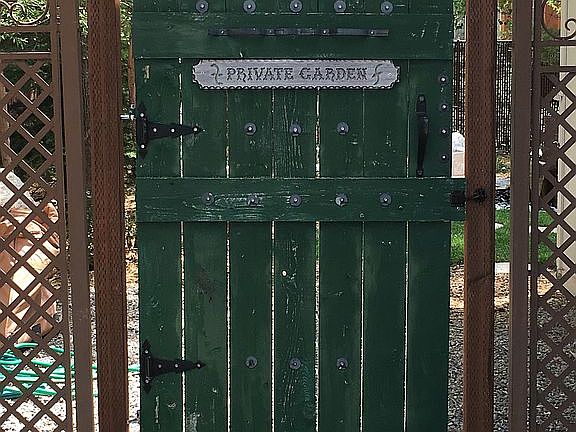 Entry to beautiful gardens