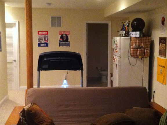 finished basement with half bath