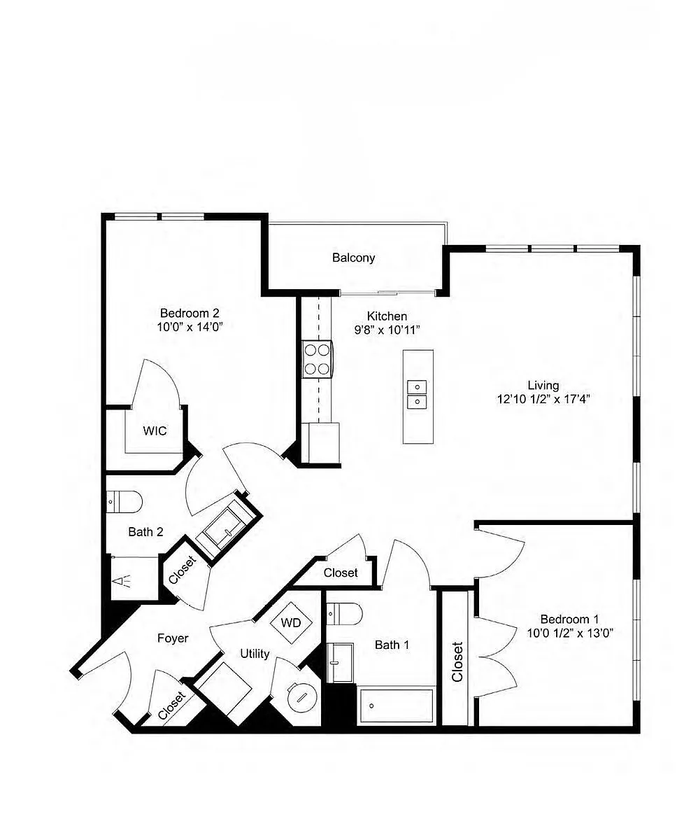 Floor plan B11 2X2