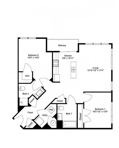 Floor plan B11 2X2